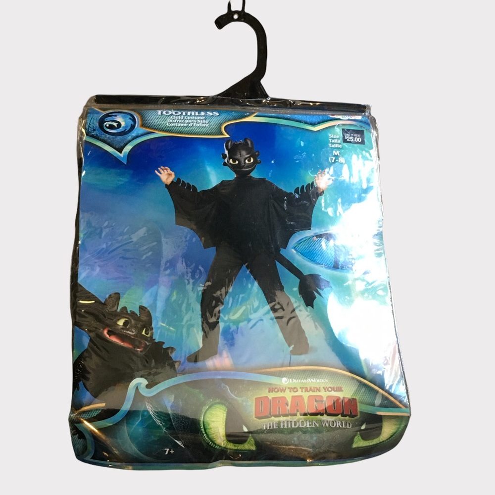 Kids medium unisex Toothless costume How To Train Your Dragon Dreamworks